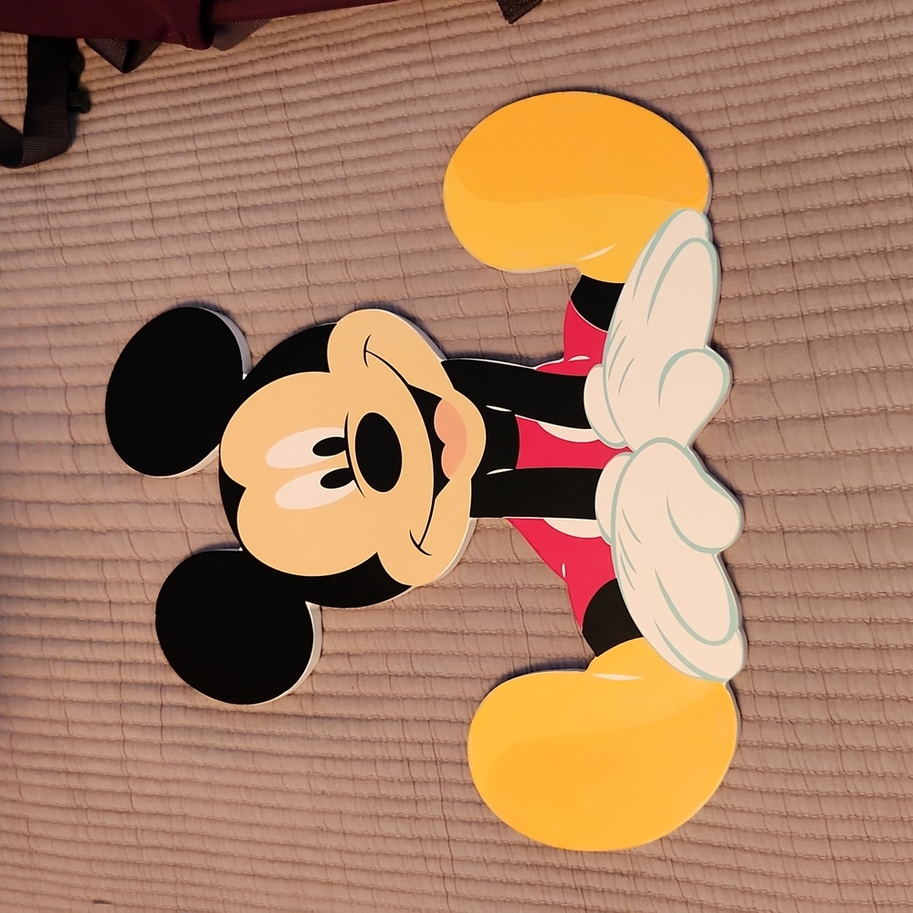 Mickey Mouse Wood Hang Art